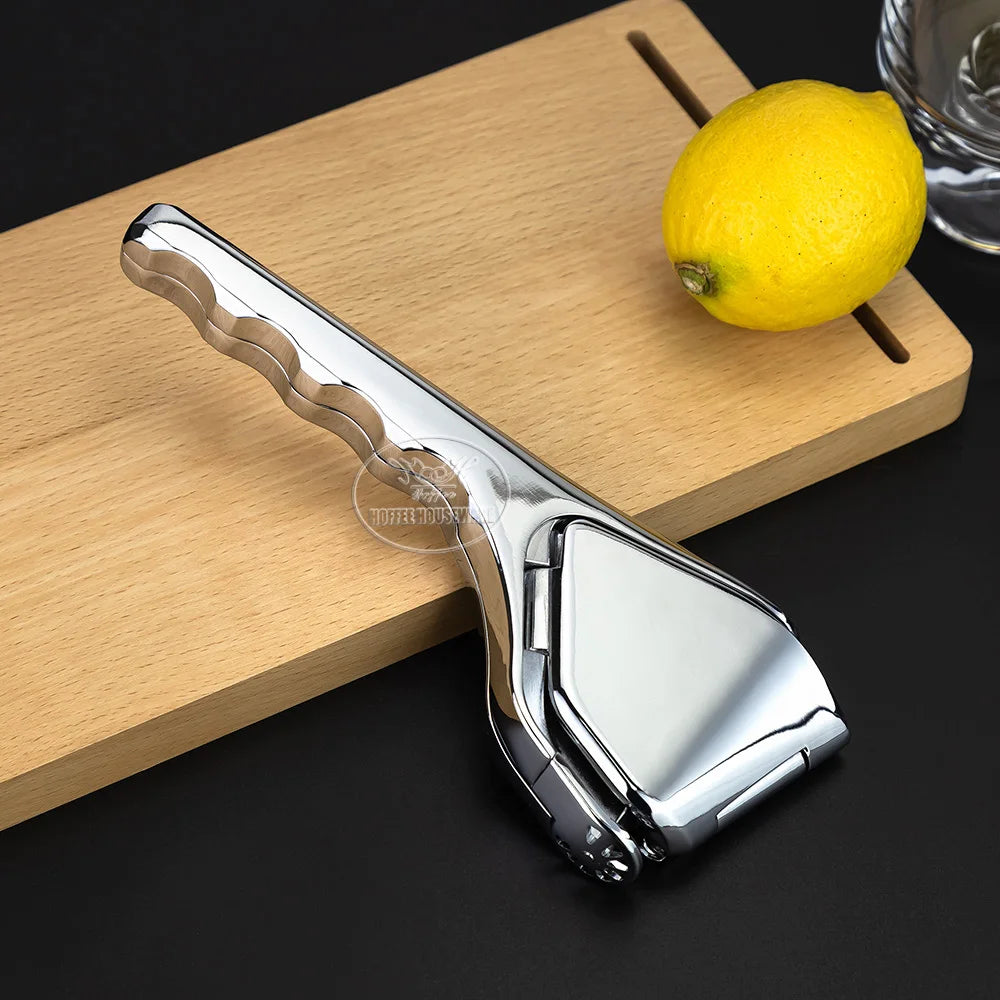 Food Grade 304 Stainless Steel Manual Lemon Squeezer Citrus Juicer Lever Press Seed Filter