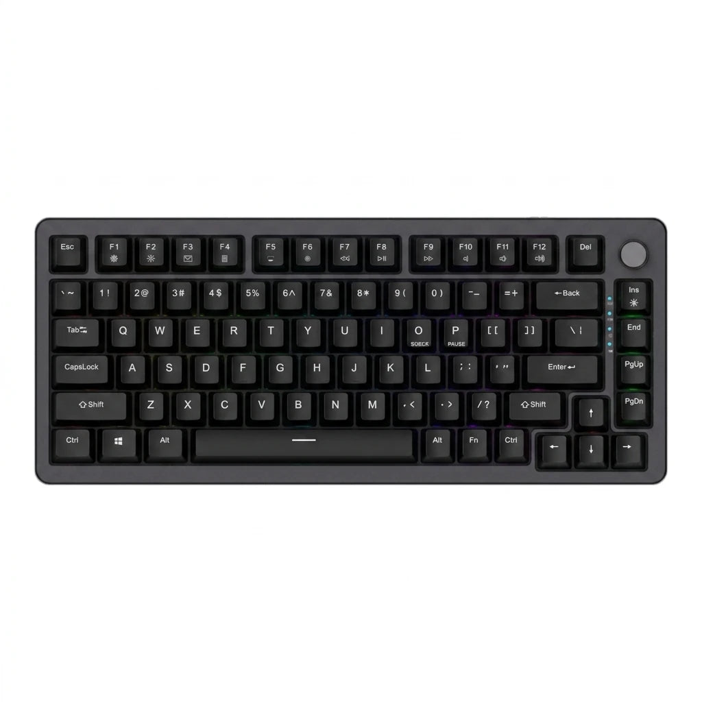 Custom Wireless Mechanical Keyboard Tri-Mode RGB Gasket Hot Swap with Knob