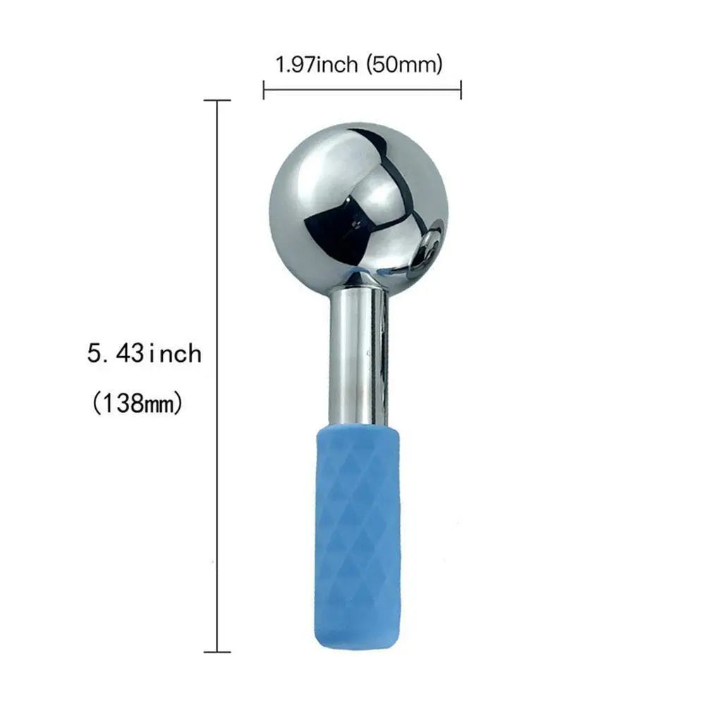 Custom Two Pack Handheld Ice Globes Cryo Stick Facial Ice Roller Massager for Face Eye