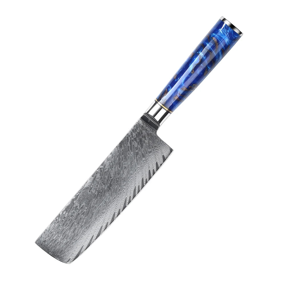 Professional 9PCS Japanese Damascus Steel Chef Knife Set 67 Layers VG10 Core Pinecone