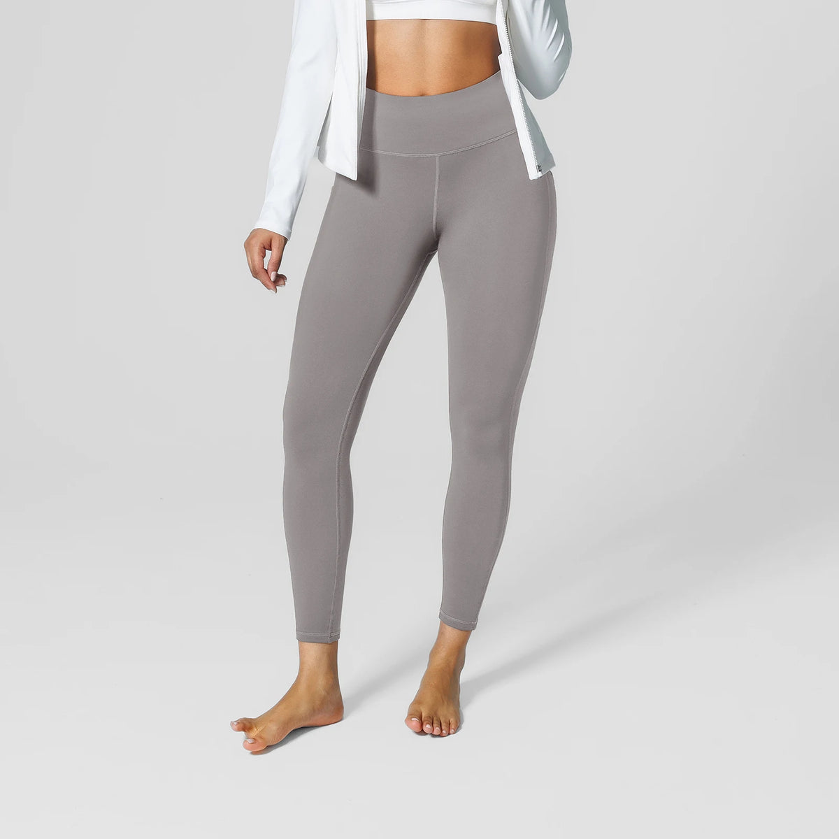 Vractive Custom Pants High Rise Side Pockets Fleece Lined Breathable Waist Gym Leggings