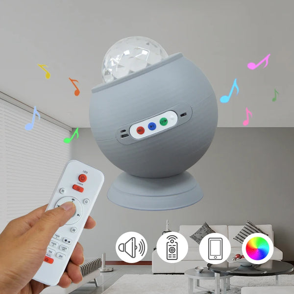 Remote Control Night Light Baby Star Projector Music LED Lamp Kids Dream Starry Sky