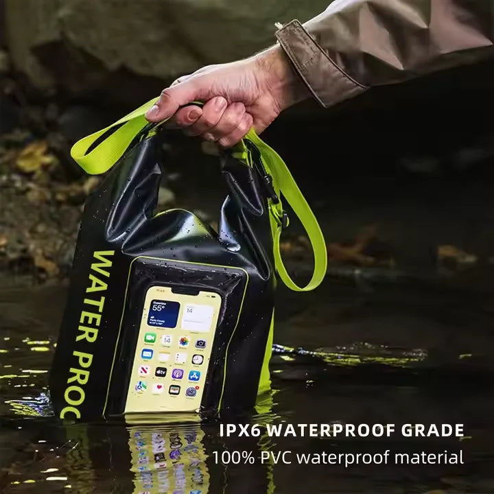 Outdoor Roll Top Waterproof Backpack Kayaking Boating Swimming Camping Travel Floating