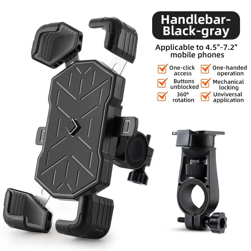Mountain Bike Mobile Phone Holder Is Easy to Open and Shock Resistant, Motorcycle Support