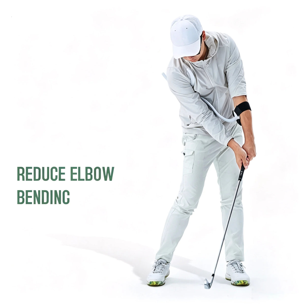 Golf Swing Width Trainer Arm Correction Aid Adjustable Golf Training Tool for Improving