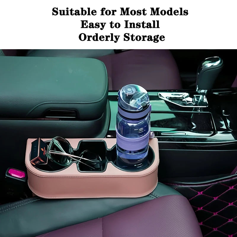 Pink Universal Fit Accessories of Car Seat Side Gap Filler Organizer for SUV Car Seat