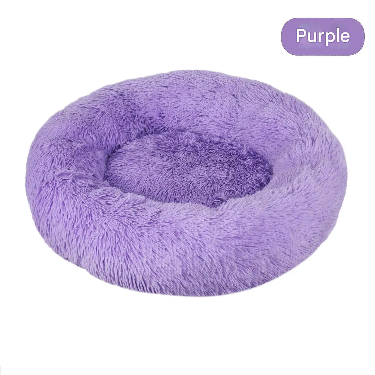 Luxury Fluffy Cushion Plush Soft Donut Dog Bed Accessories Washable Calming Sofa Camas