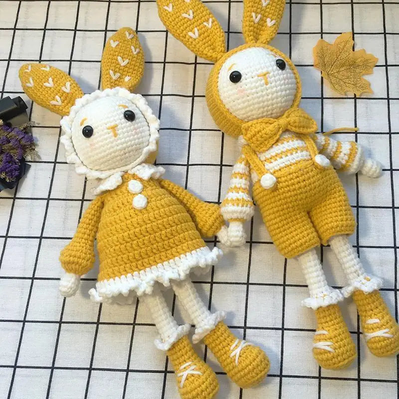 Crochet Kit Luxury Bunny Rabbit Beginner Kit Craft Kit Amigurumi Pattern for Her