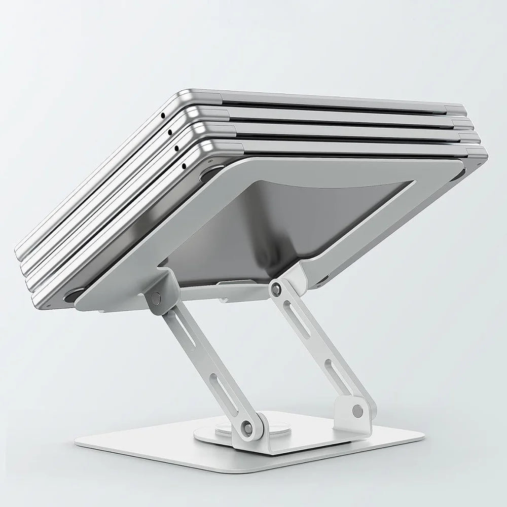 Desktop Swivel Laptop Stand, Adjustable Desktop Laptop Stand with 360 Degree Swivel,