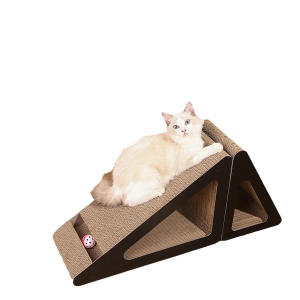 Cat Scratching Board Triangle Cat Scratching Nest Cat Claw Board Corrugated Cardboard