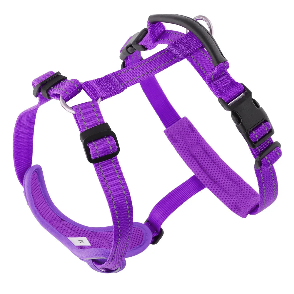Adjustable Reflective No Pull Dog Harness with Handle Breathable Padded Pet Walking