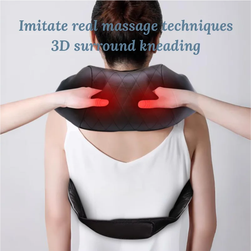 Shiatsu Neck, Shoulder and Back Massager for Home and Office Use