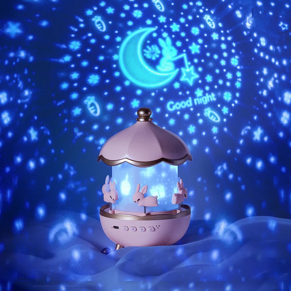 12 Films Projector Carousel Decoration Rotary Kindergarten LED Baby Light Kids Bedroom