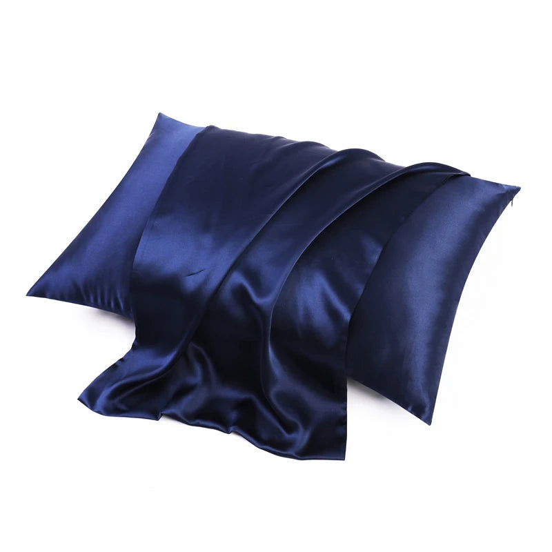 100% Real Silk Mulberry Pillow Case 6a 16/19/22 Satin Silk Pillowcase Organic Embroidered