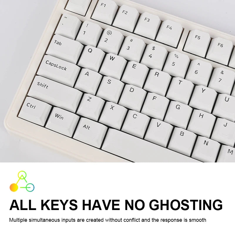 83-Key Mechanical Keyboard with Knob Screen RGB Backlight Gaming Mechanical Keyboard