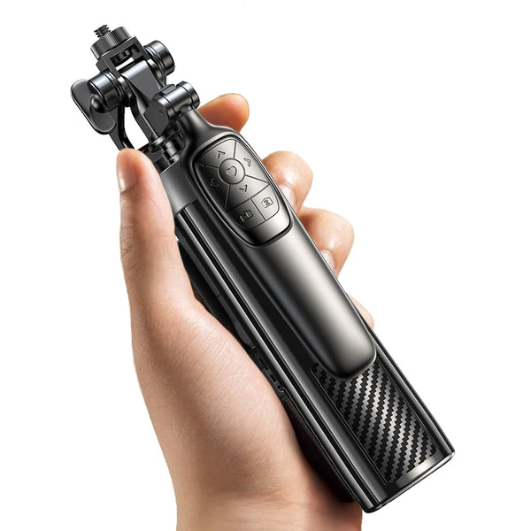 Stylish Multi-Function Wireless Mini Selfie Stick With Magnetic Tripod Foldable