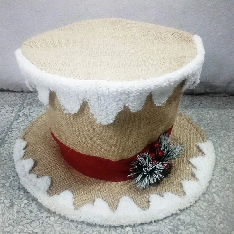 Elf Hat Christmas Tree Topper Decoration with Thicker Felt for Parties