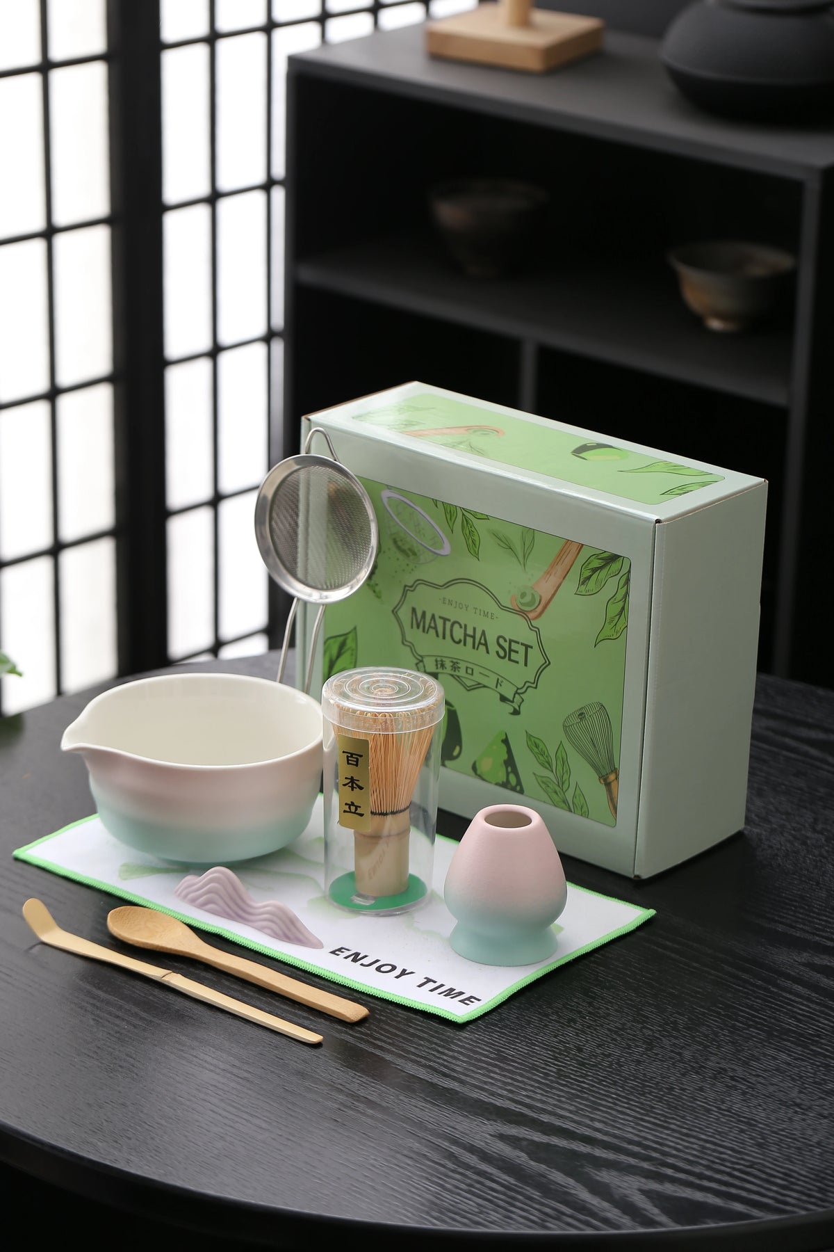 4 to 7 PCS Matcha Bowl Ceremony Accessory Japanese Tea Matcha Organic Bamboo Whisk Chasen