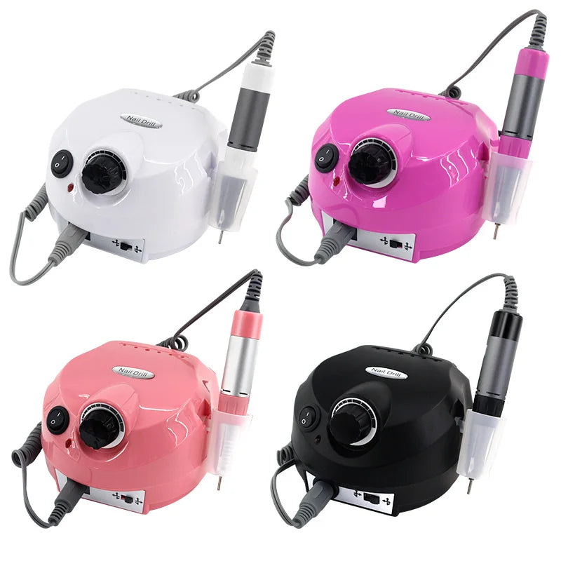 Metal Handle Professional Nail Drill 65w 35000rpm Nail Drill Rainbow Electric Nail Drill