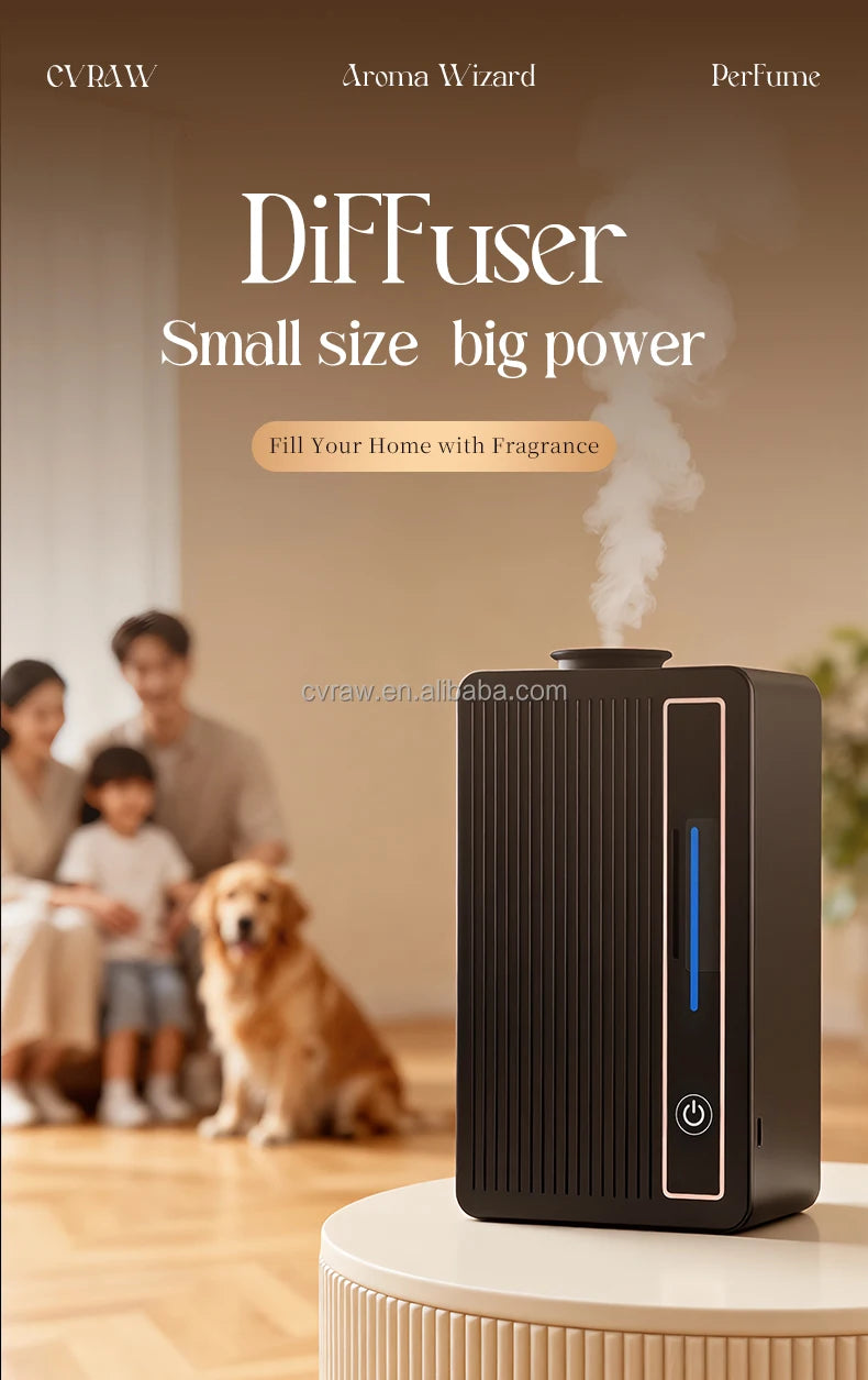 Innovative Flame Diffuser Plastic Lamp Waterless Air Humidifier 120ml for Colorful Wheat
