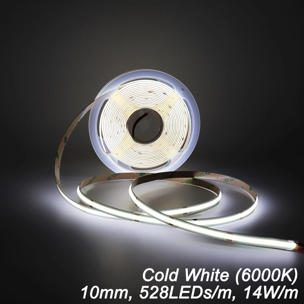 Waterproof Flexible RGBW 24V 3mm Copper LED COB Strip Light with Remote Control and Wi-Fi