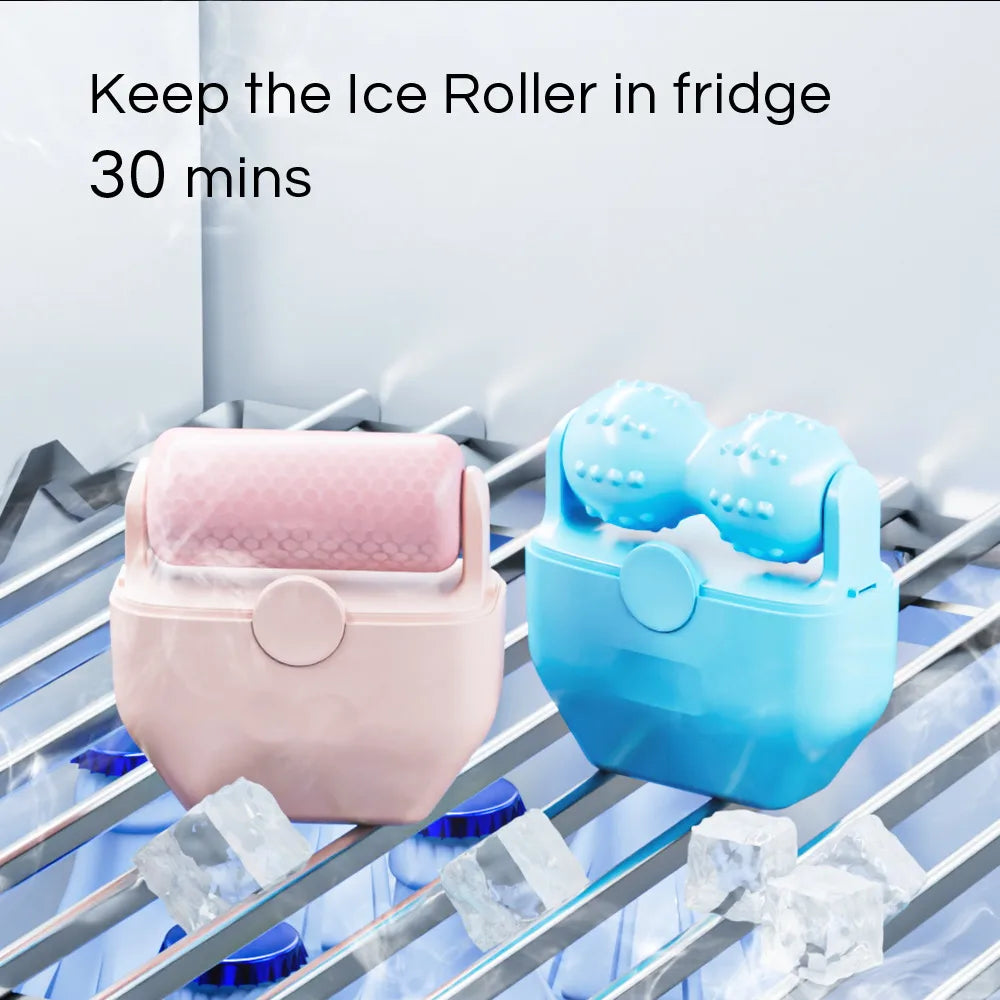 2-in-1 Silicone Ice Roller for Cooling Face and Body Massage