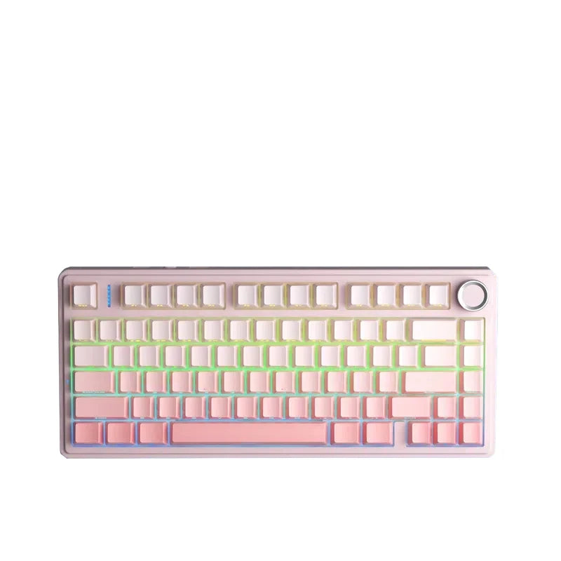 F75 75% Customized Mechanical Keyboard Full Key Hot Swap 2.4 Wireless Three Mode Keyboard