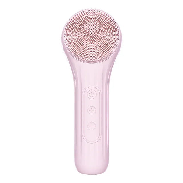 Waterproof Soft Silicone Electric Facial Cleansing Brush Face Clean Massage Exfoliating