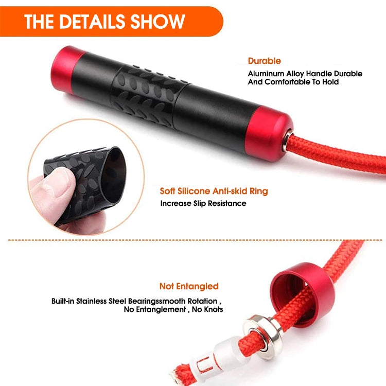 Best Fitness Smart Portable Jump Rope PP/EVA Plastic for Home Use
