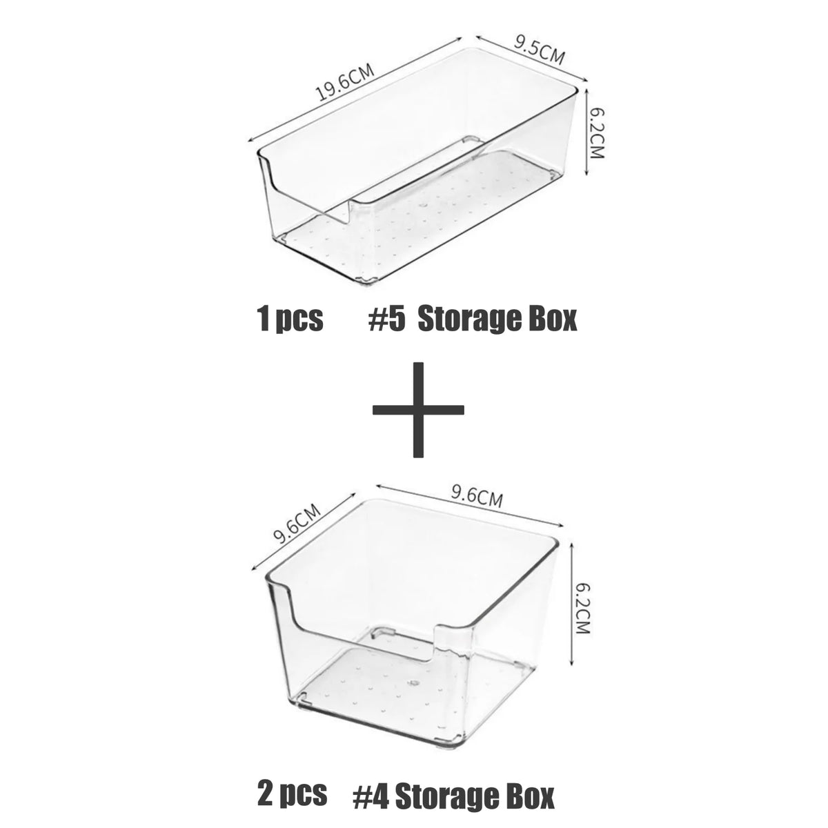 Plastic Makeup Tool Storage Box Acrylic Stackable Organizer for Storage Lipstick Lipgloss