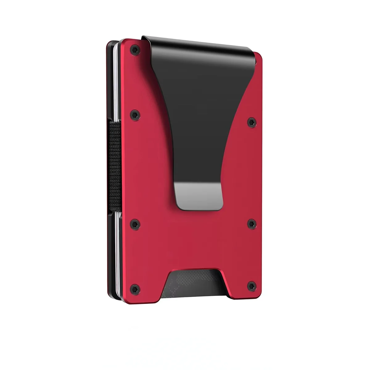 Minimalist Carbon Fiber Card Holder RFID Blocking Slim Unisex Wallet with Money Clip 3