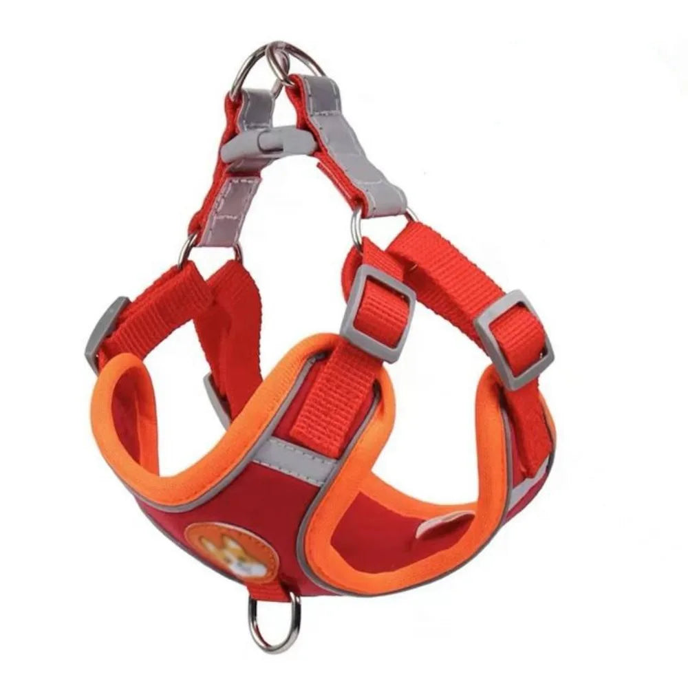 Luxury Adjustable No Pull Nylon Dog Harness Soft Padded Vest Style Pet Harness for Daily