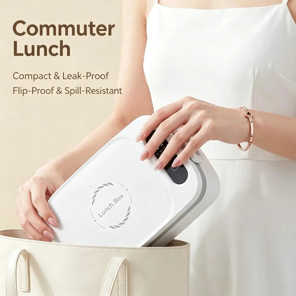 Digital Display 12000mAh USB Rechargeable Electric Lunch Box Portable Heating Bento Box
