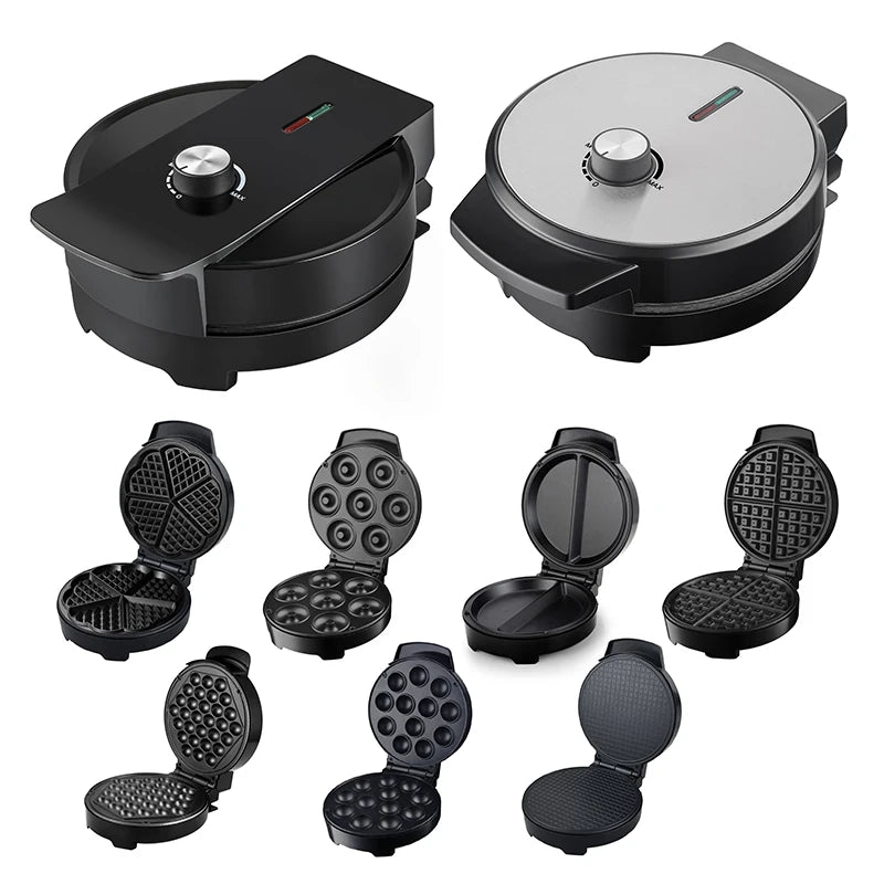 7 6 5 4 3 2 in 1 Waffle Maker Sandwich Toaster 4 Slice Toastie Maker Panini Press Grill