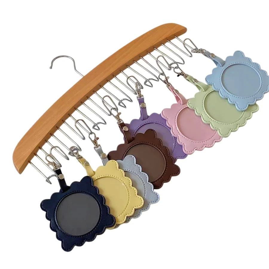 Creative Multi-Color Scalloped PU Leather Needlepoint Frame Self Finishing Ornament DIY