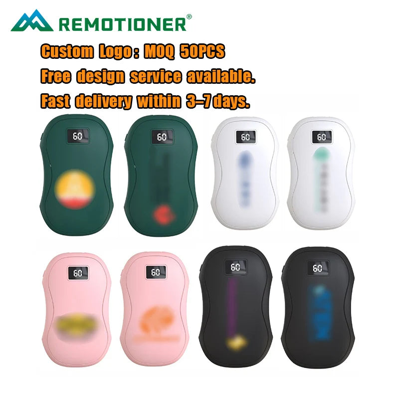 ( :50) Magnetic Detachable 2-in-1 USB Rechargeable Pocket Mini Small Hand Warmer