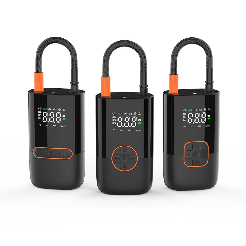 Digital Portable Car Tyre Pump Air Compressor Wireless Car Tire Inflator Mini Electric