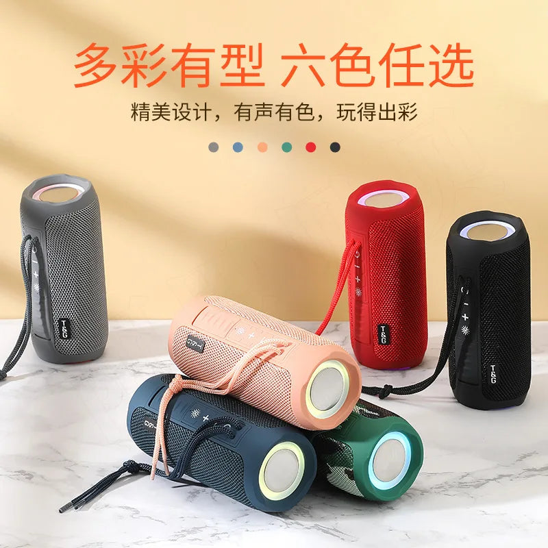 Waterproof Bluetooth 5.1 Wireless Speaker TG227 Portable Subwoofer USB Card Slot Outdoor