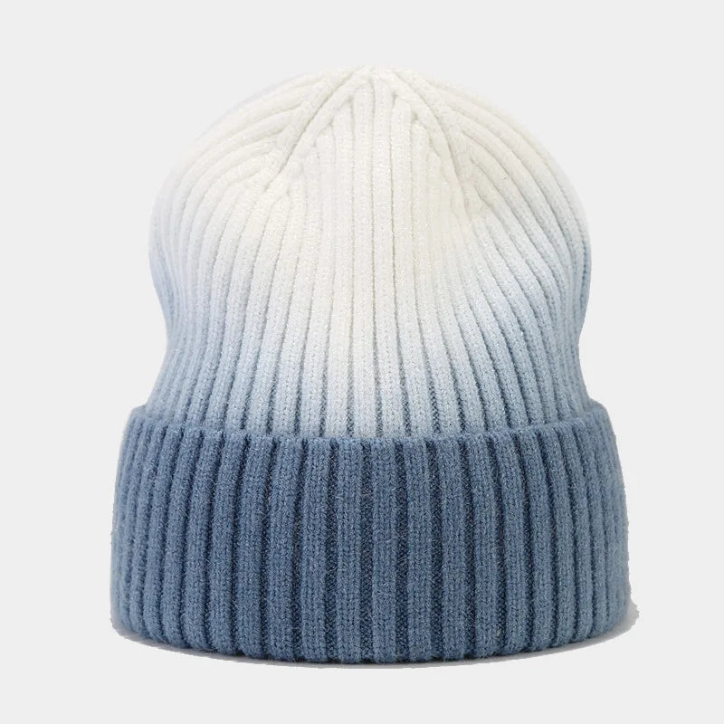 Custom Knit Beanie with Brooklyn Embroidery Cuffed Slouchy Ribbed Winter Hat Unisex Warm