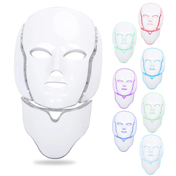 7-Color LED Light Therapy Facial Mask Red Light Skin Care Photon Led Face Mask Handheld