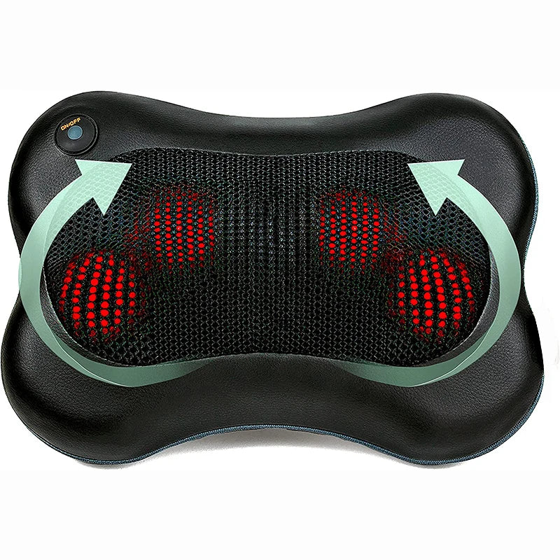 Home Shiatsu Shoulder Back Neck Massager Deep Tissue Kneading Electric Vibrator Infrared