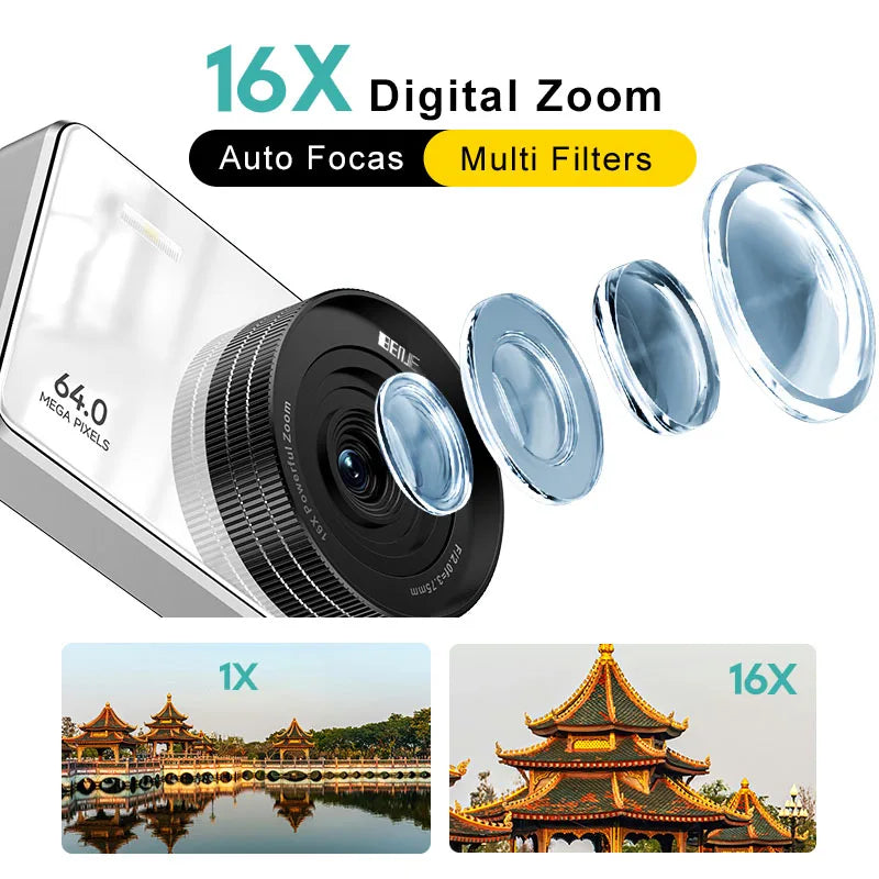 New Popular 2.8 Inch HD Digital Camera for Students Video Camera 2.7K 64MP IPS Screen 16X