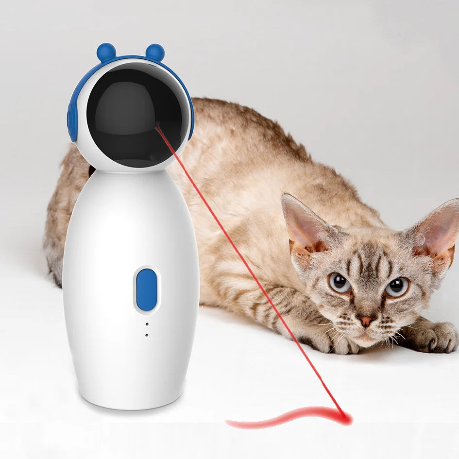 Modern Laser Cats Toy USB Rechargeable ABS Adjustable Speed Interactive Teaser Pet Cat