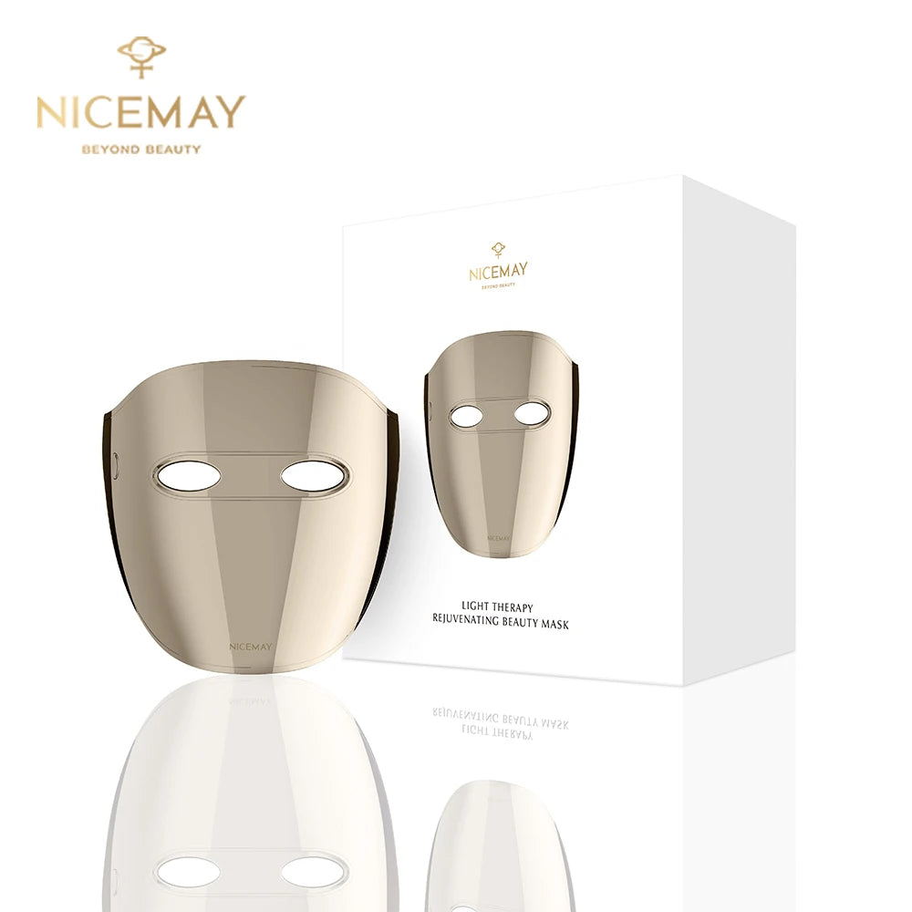 Customized 630nm 850nm 7-Color Infrared Laser Silicone LED Face Mask - Phototherapy