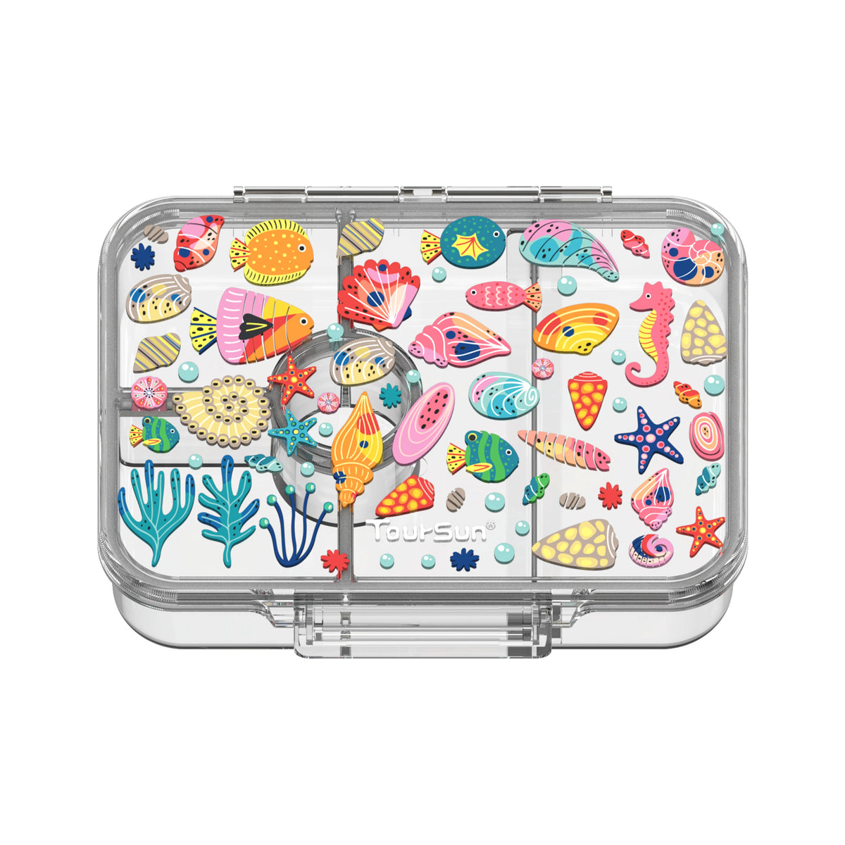 School-Grade Leak-Proof 5 Compartment Bento Box BPA-Free Food Grade Lightweight Lunch Box