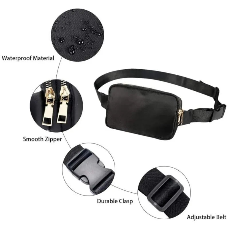 Outdoor Running Waist Belt Bags Shoulder Chest Crossbody Fanny Pack for Women Shopping