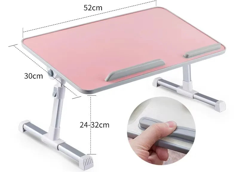 Multi-Angle Adjustable Laptop Stand Table Household Lazy Study Table on the Bed Folding