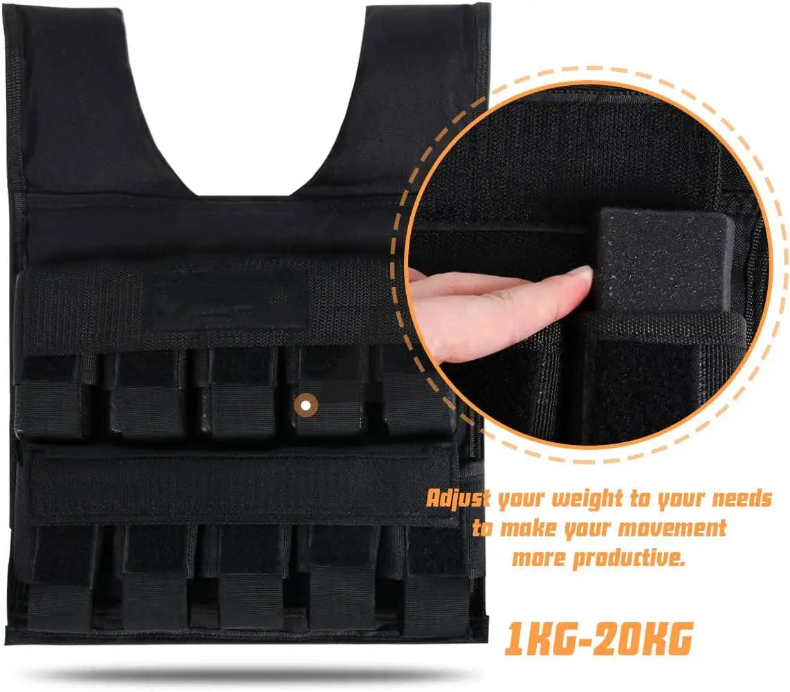 ActEarlier Men Tactical Workout Weight Vests Plate Carrier Weight Loading Vest Adjustable