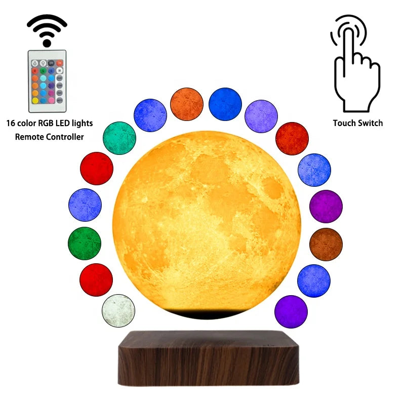 Portable RGB 16 Color LED 3D European Romantic Modern Bedroom Light Decoration Magnetic