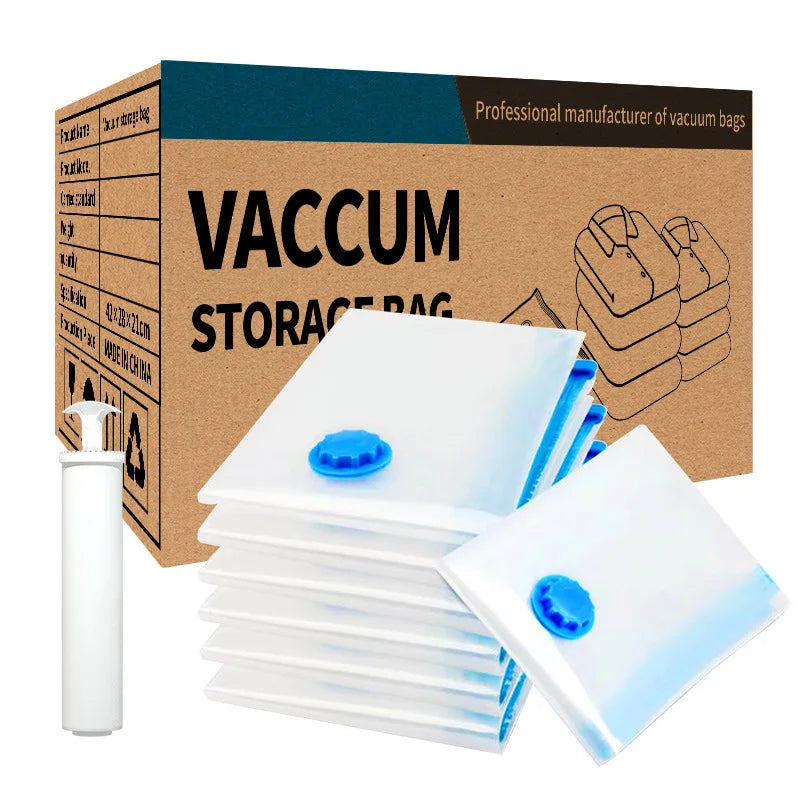 Vacuum Compression Sealed Storage Bag for Travel Bedding & Living Room Use with Electric (Pack of 2)
